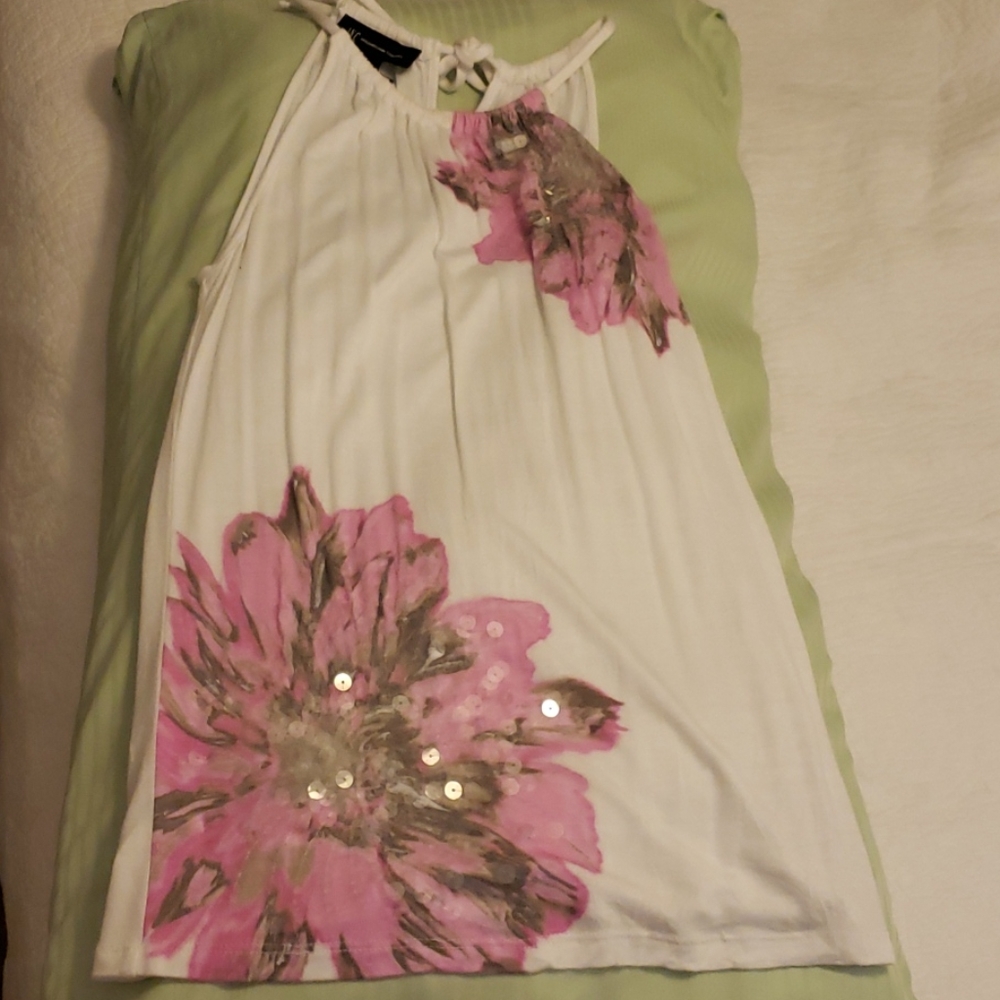 INC Tank with Neck Tie